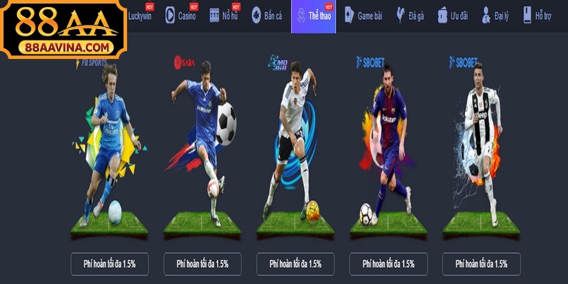 Cá cược thể thao là chuyên mục hút khách bậc nhất tại 88AA
