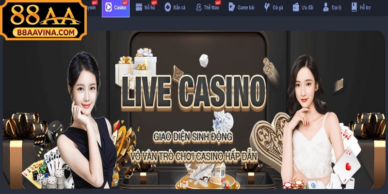 Casino tại 88AA chính là nơi lý tưởng để trải nghiệm không khí sòng bài
