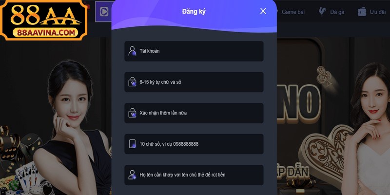 Chi tiết cách đăng ký 88AA cho người mới bắt đầu