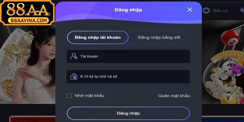 Quy trình đăng nhập 88AA đơn giản, nhanh chóng 