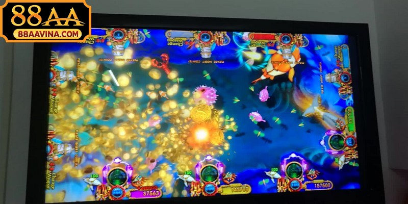 Máy bắn cá là trò chơi arcade mô phỏng cảnh săn bắn dưới đại dương