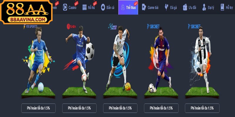 Thể thao 88AA là chuyên mục cá cược được đầu tư bài bản, chất lượng